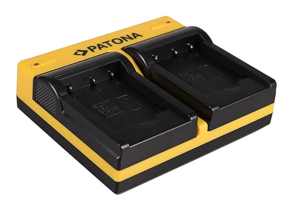 PATONA Dual Ladegerät für Nikon Casio NP-120 CoolPix S2500 S3100 S4100 inkl. Micro-USB Kabel