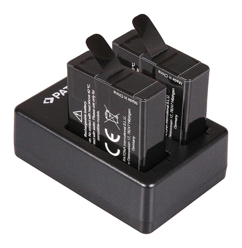 PATONA Dual Schnell-Ladegerät für GoPro Hero 8 AHDBT-801 Hero 7 AHDBT-701 Hero 6 Hero 5 AHDBT-5