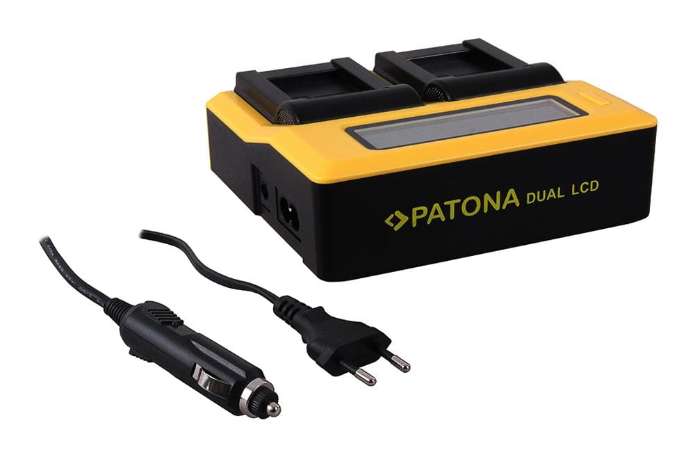 PATONA Dual LCD USB Ladegerät für Canon LPE10 LP-E10