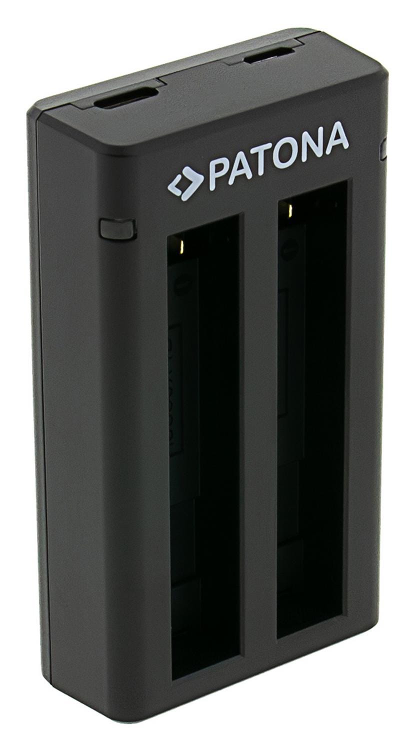 PATONA Dual Ladegerät für Insta360 X4 CINSBBMA inkl. USB-C Kabel