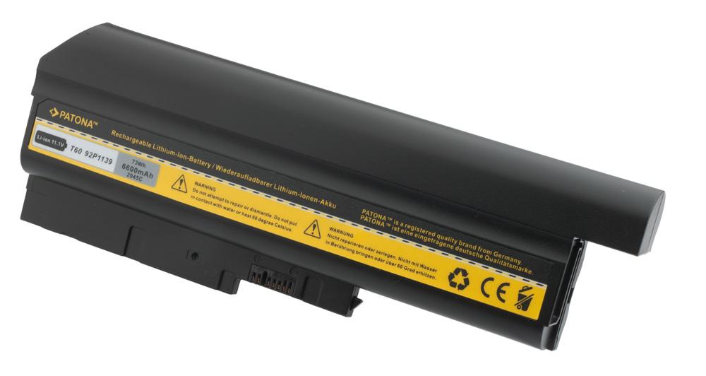 PATONA Akku für IBM Lenovo ThinkPad T60 T61 R60 40Y6797 6600mAh