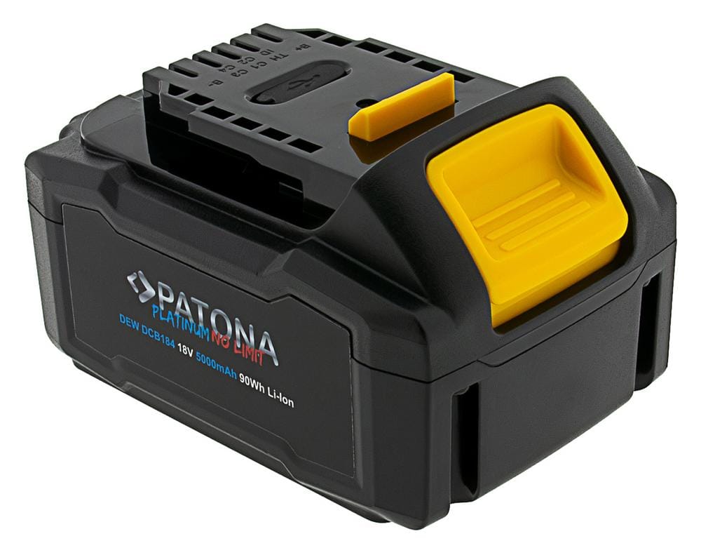 PATONA Platinum 18V Akku DCB184 für Dewalt XR-Serie mit USB-C PD65 W In- und Output PATONA Platinum 18V Akku DCB184 für Dewalt XR-Serie mit USB-C PD65 W In- und Output
