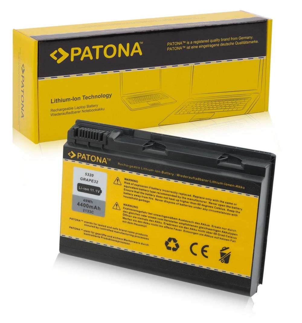 PATONA Akku für Acer TravelMate 5520-401G12 5520-7A2G1 5320 5520