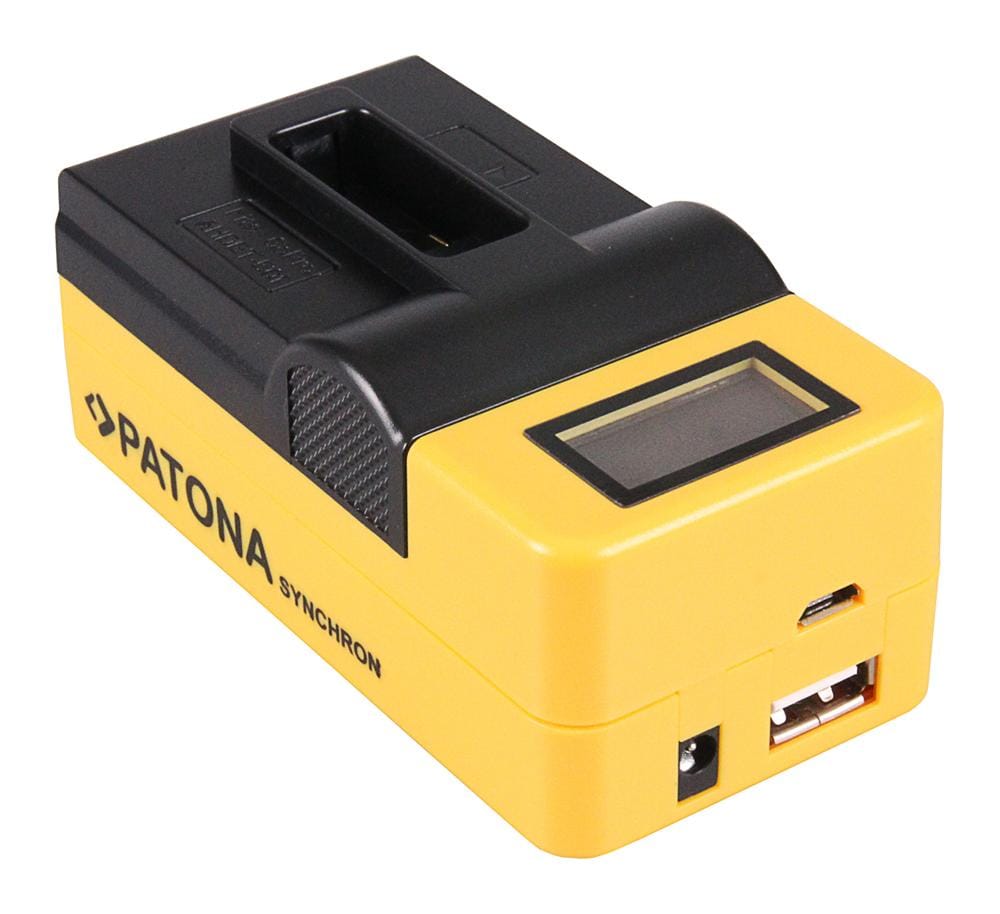 PATONA Synchron USB Ladegerät für GoPro Hero 8 AHDBT-801, Hero 7 AHDBT-701, Hero 6, Hero 5 AHDBT-501 mit LCD-Display PATONA Synchron USB Ladegerät für GoPro Hero 8 AHDBT-801, Hero 7 AHDBT-701, Hero 6, Hero 5 AHDBT-501 mit LCD-Display