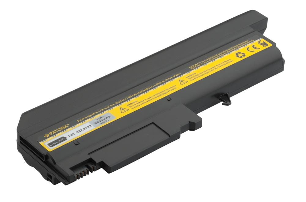 PATONA Akku für IBM Thinkpad T40 T41 T42 T43 R51 02K8193 6600mAh
