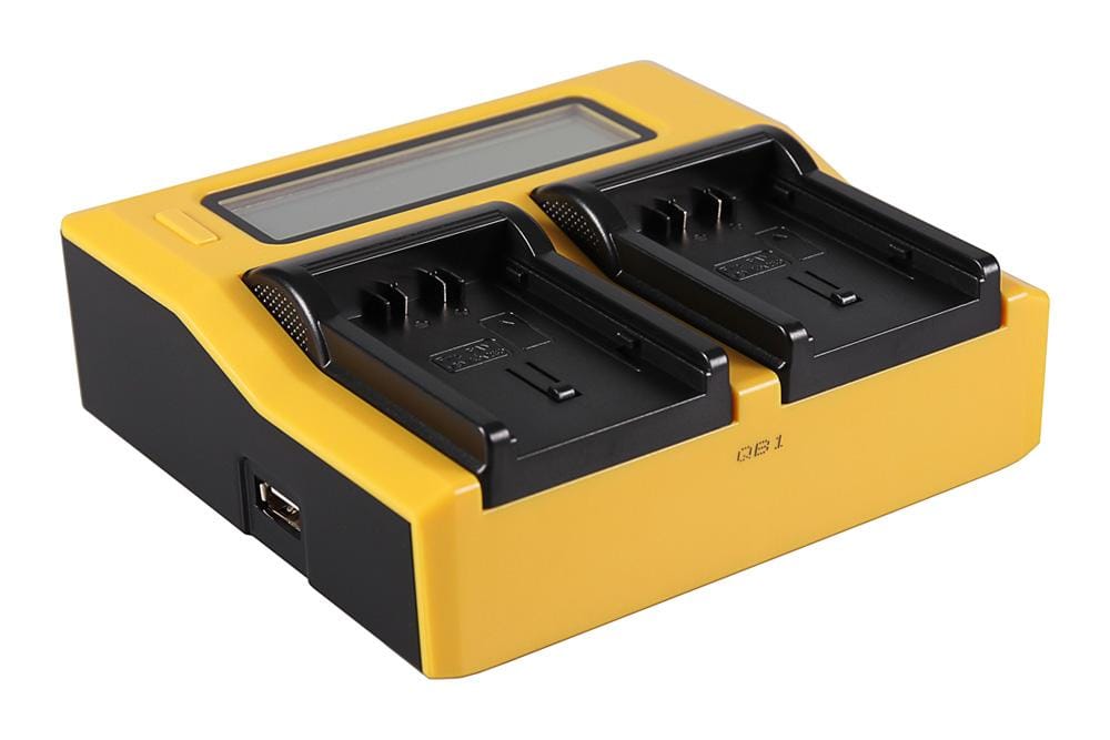 PATONA Dual LCD USB Ladegerät für Panasonic VBN130 VBN130E VBN260 VBN390