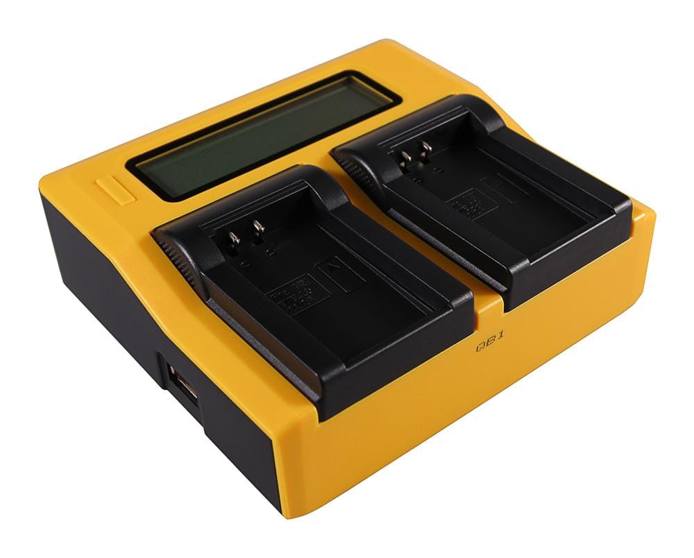 PATONA Dual LCD USB Ladegerät für Nikon ENEL20 EN-EL20 ENEL20a EN-EL20a
