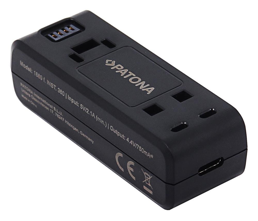 PATONA Dual USB Ladegerät für Insta360 ONE R 360 ONE RS INST100-04