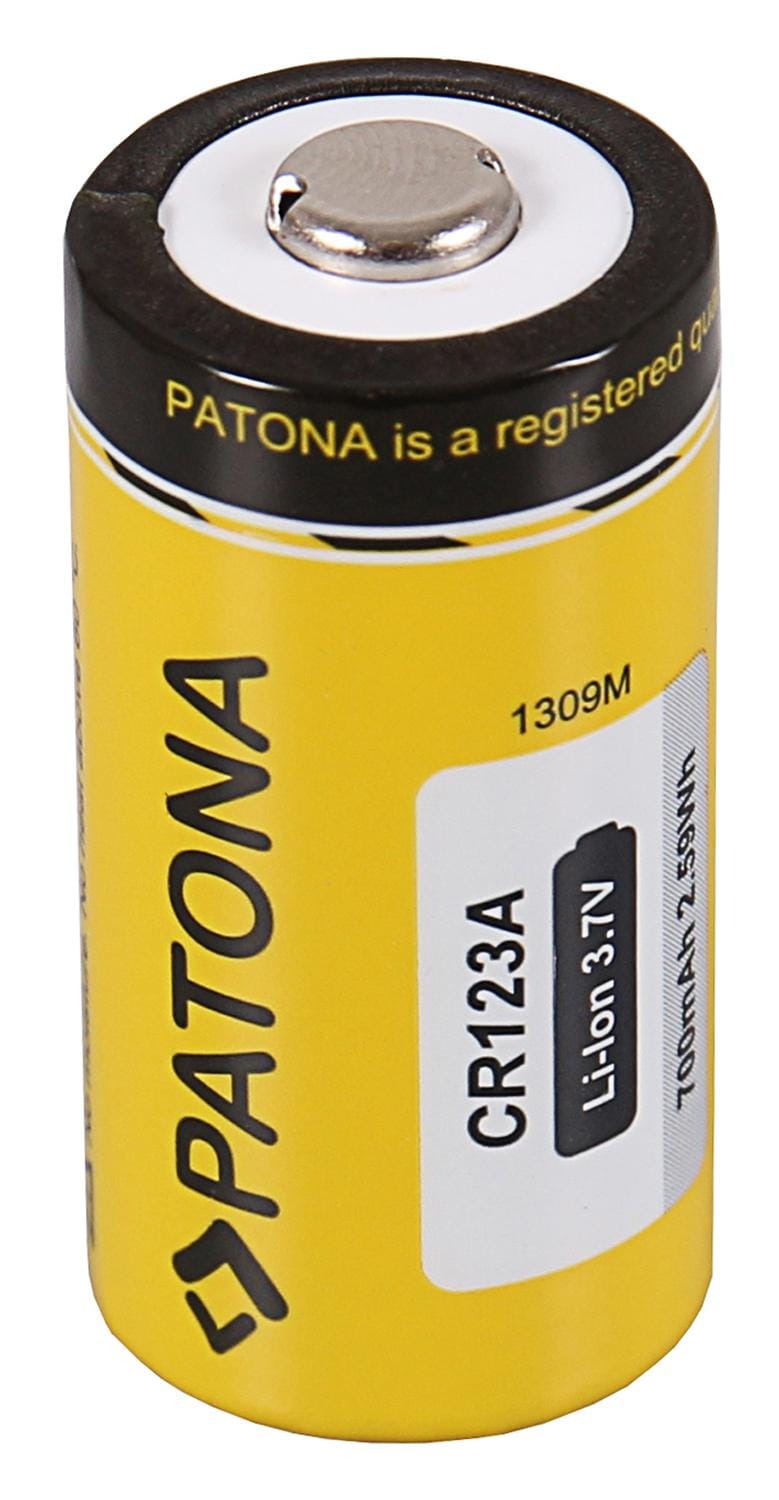 PATONA Akku CR123A 16340 Li-Ion 3,7 V 700 mAh für Digitalkameras LED-Taschenlampen Laserpointern Video-Überwachungssysteme Modellbau