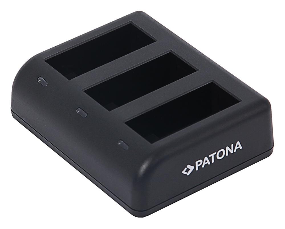 PATONA Triple Ladegerät für GoPro Hero 9 Hero 10 Hero 11 AHDBT901 ADBAT001 ADDBD-211 inkl. Micro USB PATONA Triple Ladegerät für GoPro Hero 9 Hero 10 Hero 11 AHDBT901 ADBAT001 ADDBD-211 inkl. Micro USB
