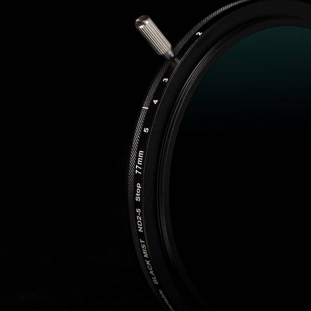 ROUND Variabler Einschraub Black Mist 1/4 Effect Filter + ND 2-5 Stops