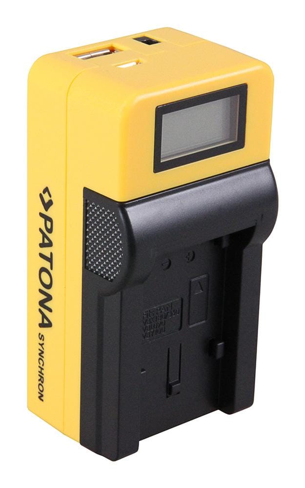 PATONA Synchron USB Ladegerät für Panasonic VBK 180 mit LCD-Display PATONA Synchron USB Ladegerät für Panasonic VBK 180 mit LCD-Display