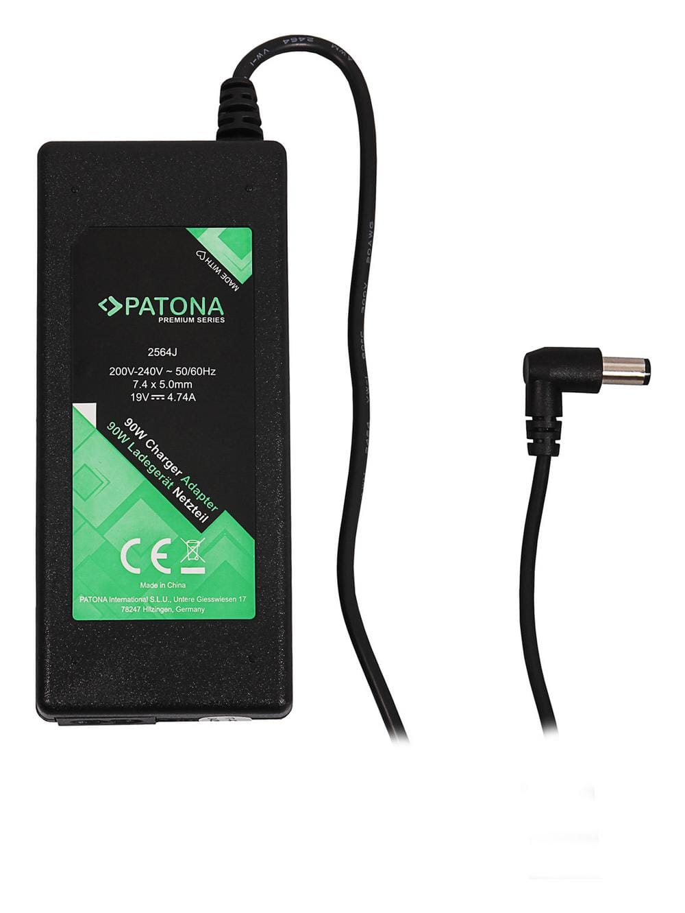 PATONA Premium Netzteil 19V 4,74A 90W für HP Compaq TC4400 NC6310 NC6320