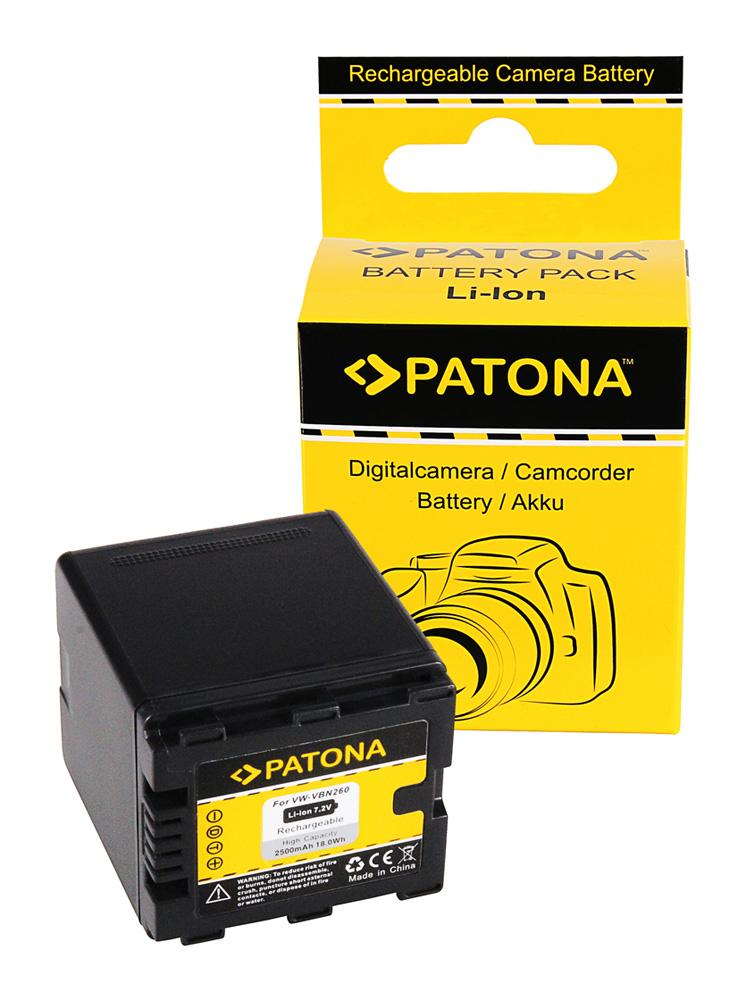 PATONA Akku für Panasonic HDC-SD800 SD900 SD909 TM900 HS900 VW-VBN260 PATONA Akku für Panasonic HDC-SD800 SD900 SD909 TM900 HS900 VW-VBN260