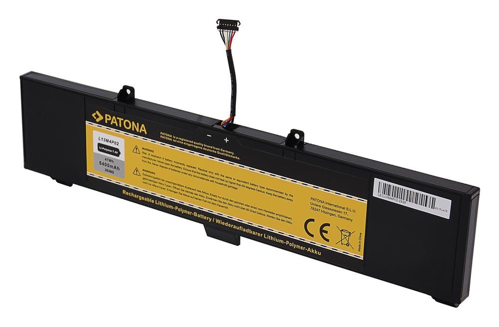 PATONA Akku für Lenovo Y50‑70 L13M4P02 L13N4P01 2ICP5 57 128‑2