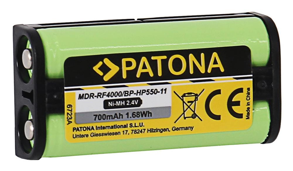 PATONA Akku für Sony MDR-RF4000 BP-HP550-11 Medion MDR-PF970RK