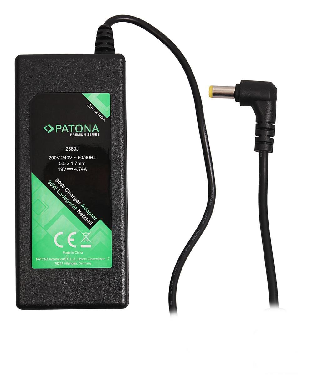 PATONA Premium Netzteil 19V 4,74A 90W für Acer Travelmate 2400 2410 2430 2440 2490