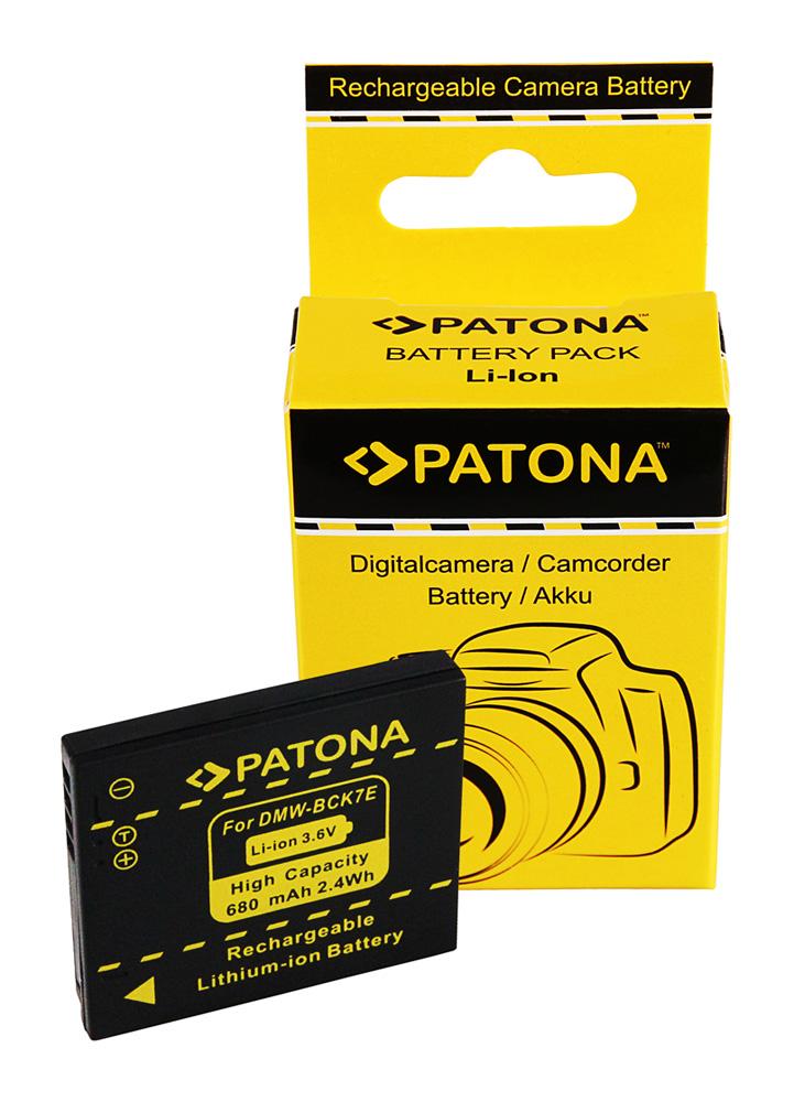 PATONA Akku für Panasonic DMC-FH2 FH5 FH7 FH25 DMW-BCK7E