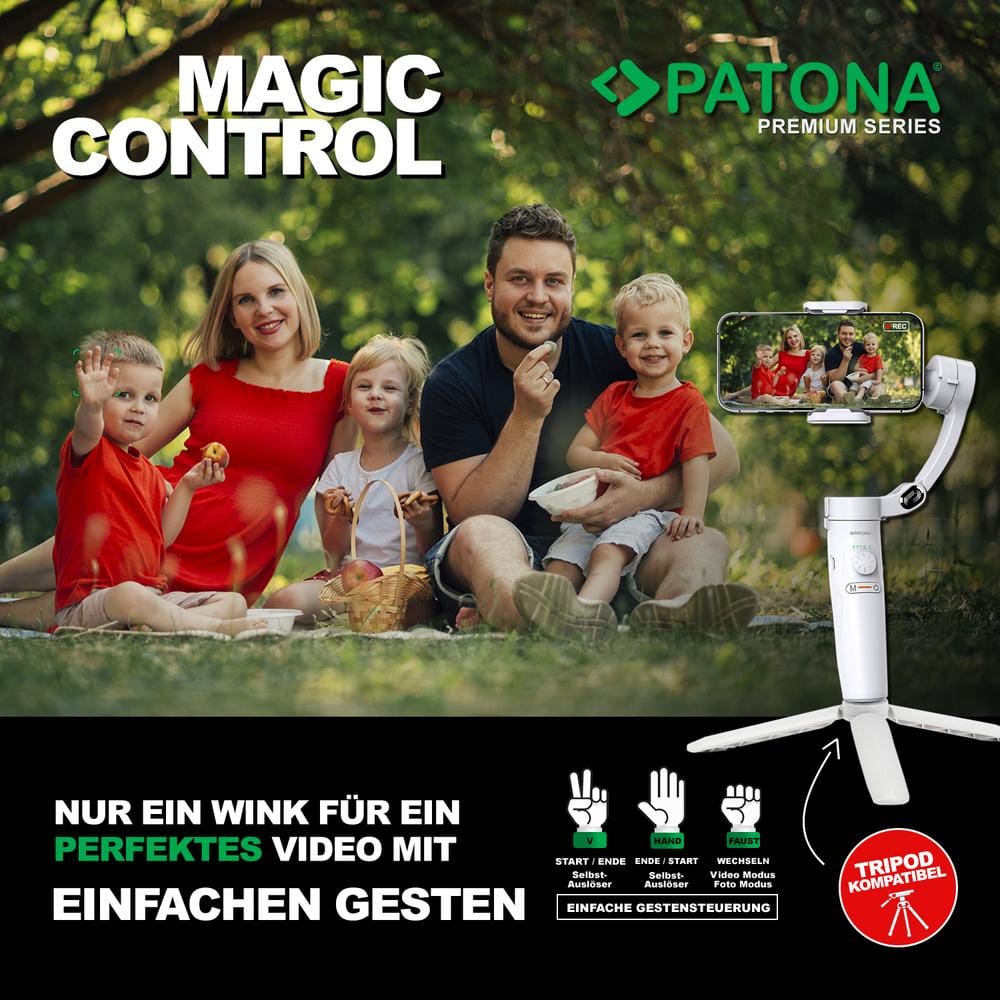 PATONA Premium 3 Achsen Gimbal für Smartphone PATONA Premium 3 Achsen Gimbal für Smartphone