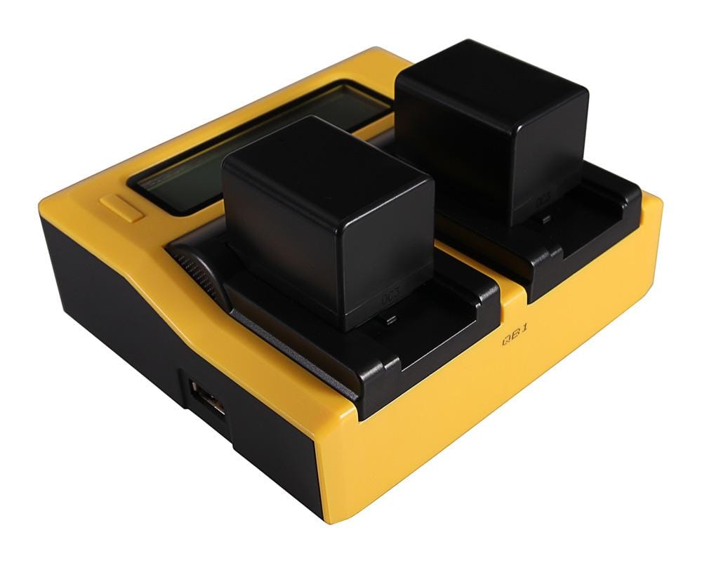 PATONA Dual LCD USB Ladegerät für Canon BP-718 727 Legria HF R36 HF306 HF38 HF406 HF48 HFM506
