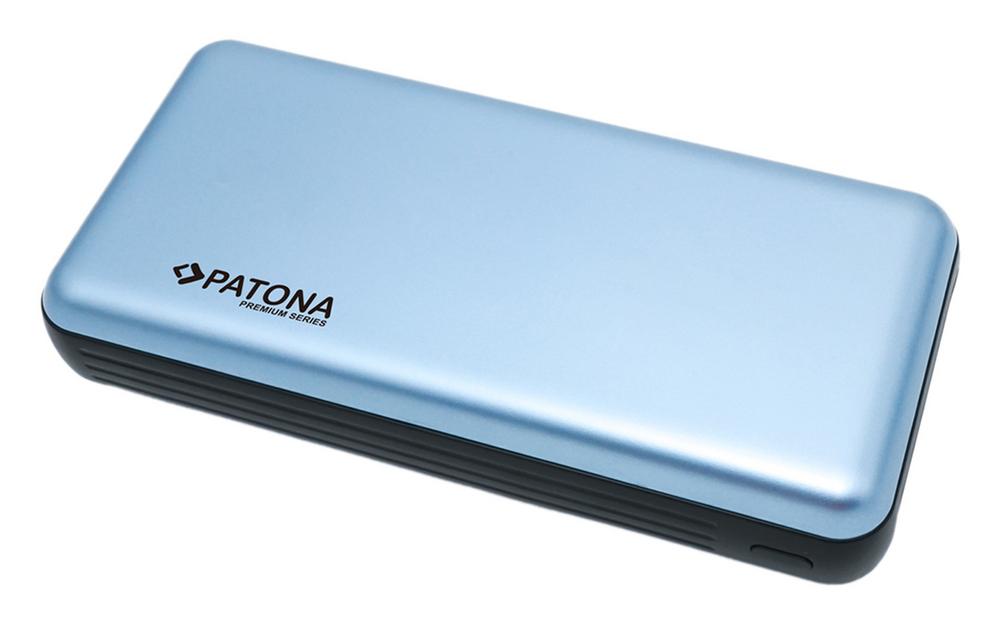 PATONA Premium Powerbank Stark 1.0 PD65W 20.000 mAh mit 2 integrierten Ladekabeln USB‑C und Lightning PATONA Premium Powerbank Stark 1.0 PD65W 20.000 mAh mit 2 integrierten Ladekabeln USB‑C und Lightning
