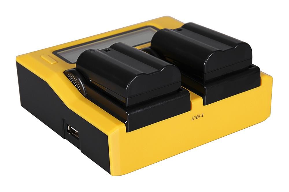 PATONA Dual LCD USB Ladegerät für Nikon ENEL15 EN-EL15