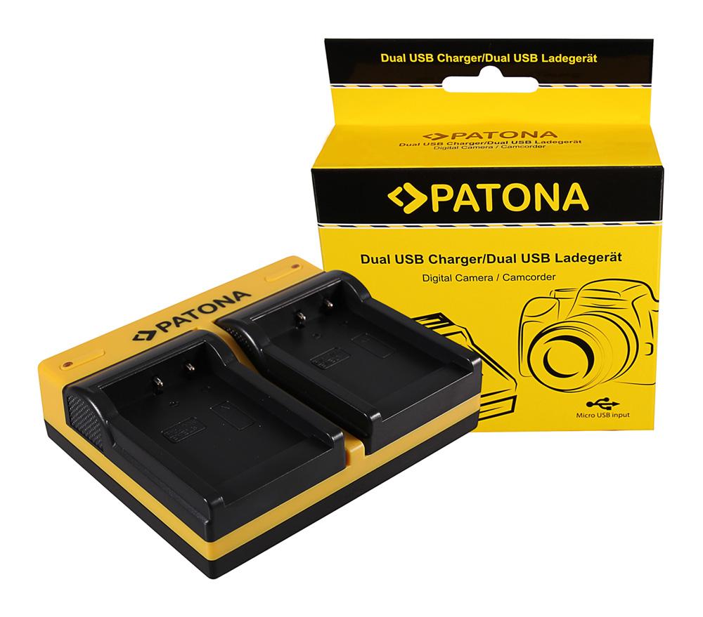 PATONA Dual Ladegerät für Nikon EN-EL8 CoolPix P1 P2 S1 S2 S3 S5 S6 S7 S7c S9 inkl. Micro-USB Kabel PATONA Dual Ladegerät für Nikon EN-EL8 CoolPix P1 P2 S1 S2 S3 S5 S6 S7 S7c S9 inkl. Micro-USB Kabel