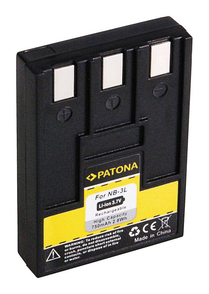 PATONA Akku für Canon NB-3L, IXUS 700, IXUS 750, IXUS II, IXUS IIs, IXUS i, IXUS i5, PowerShot SD550 PATONA Akku für Canon NB-3L, IXUS 700, IXUS 750, IXUS II, IXUS IIs, IXUS i, IXUS i5, PowerShot SD550