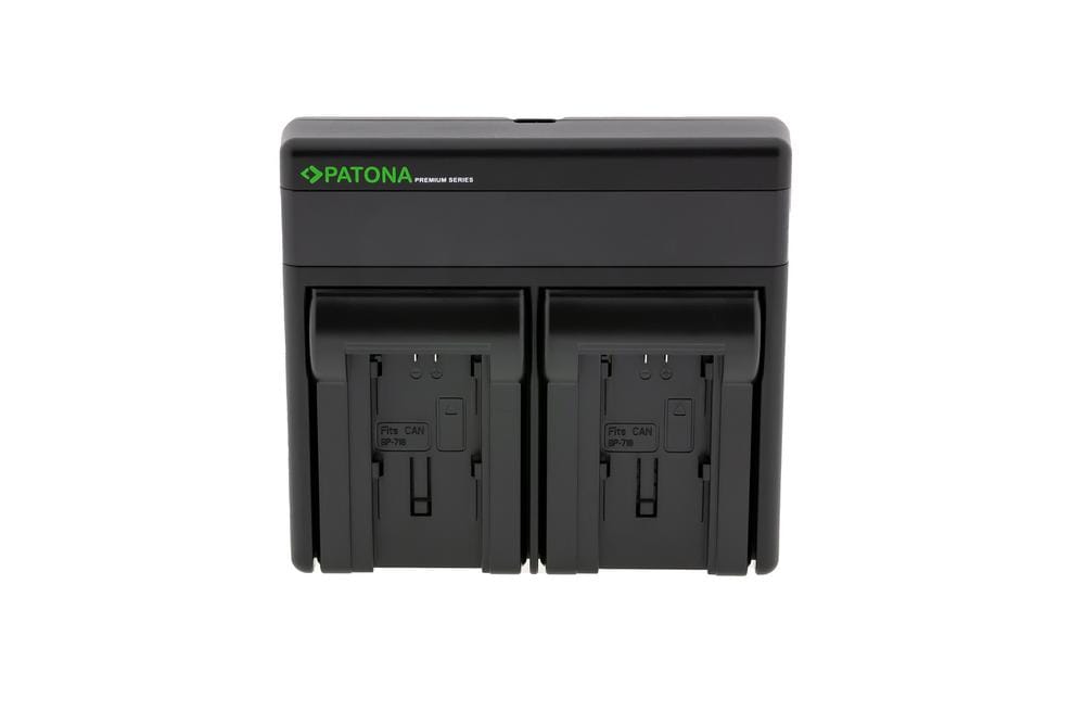 PATONA Premium Dual PD Ladegerät für Canon BP727 inkl. USB‑C Input/Output PATONA Premium Dual PD Ladegerät für Canon BP727 inkl. USB‑C Input/Output