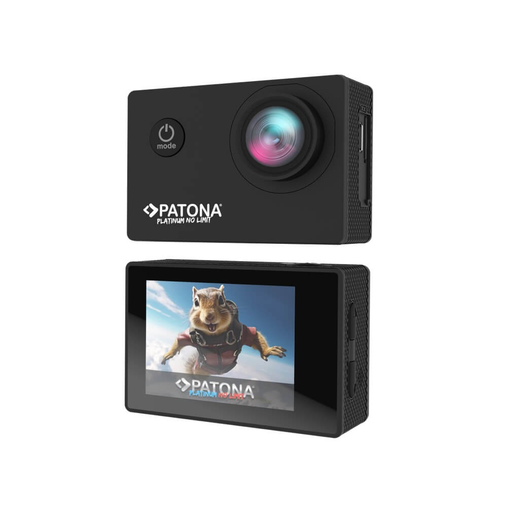 PATONA Platinum Action Cam Life SL3 4K 120fps 16mp 120° 4G+IR RC Wifi APP viel Zubehör