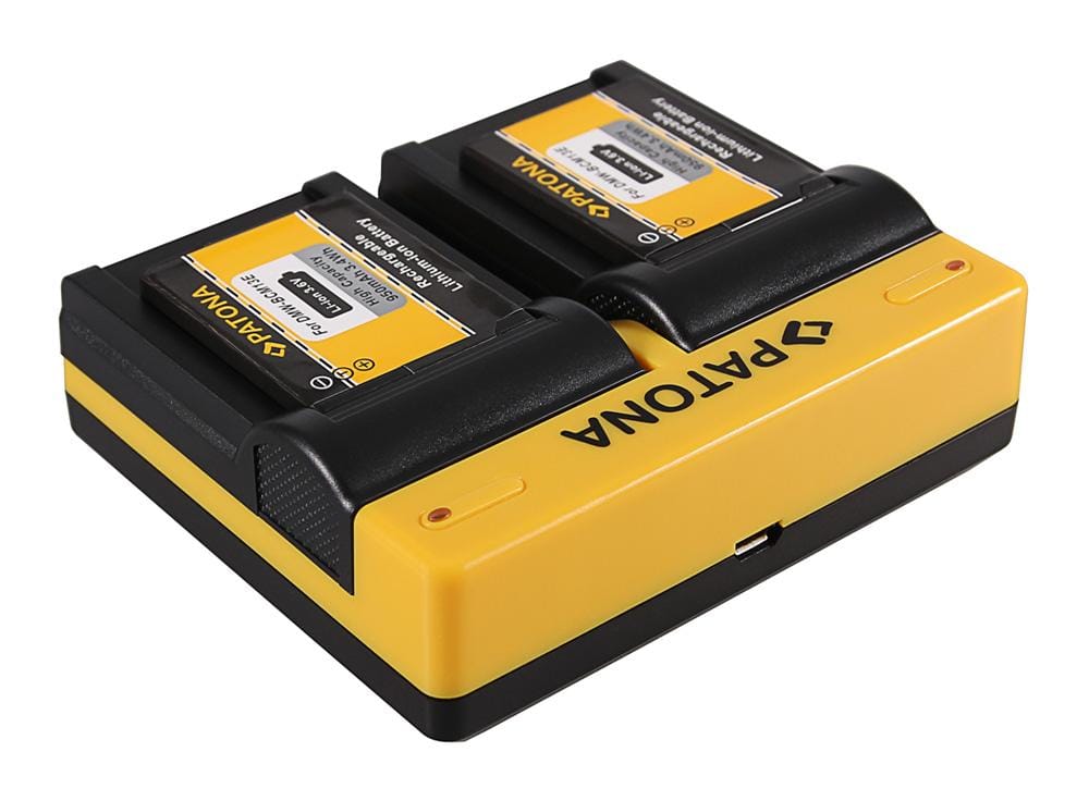 PATONA Dual Ladegerät für Panasonic DMW-BCM13 Lumix DMCFT5 DMC-FT5 DMCFT51 DMCTS5 DMC-TS5 inkl. Micro-USB Kabel