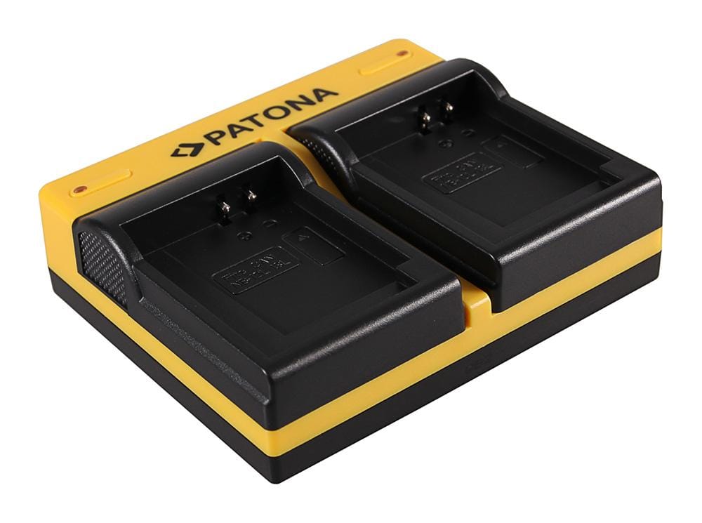 PATONA Dual Ladegerät für Canon NB12L NB13L Legria Mini X NB12L NB13L PowerShot G1 X Mark inkl. Micro-USB Kabel
