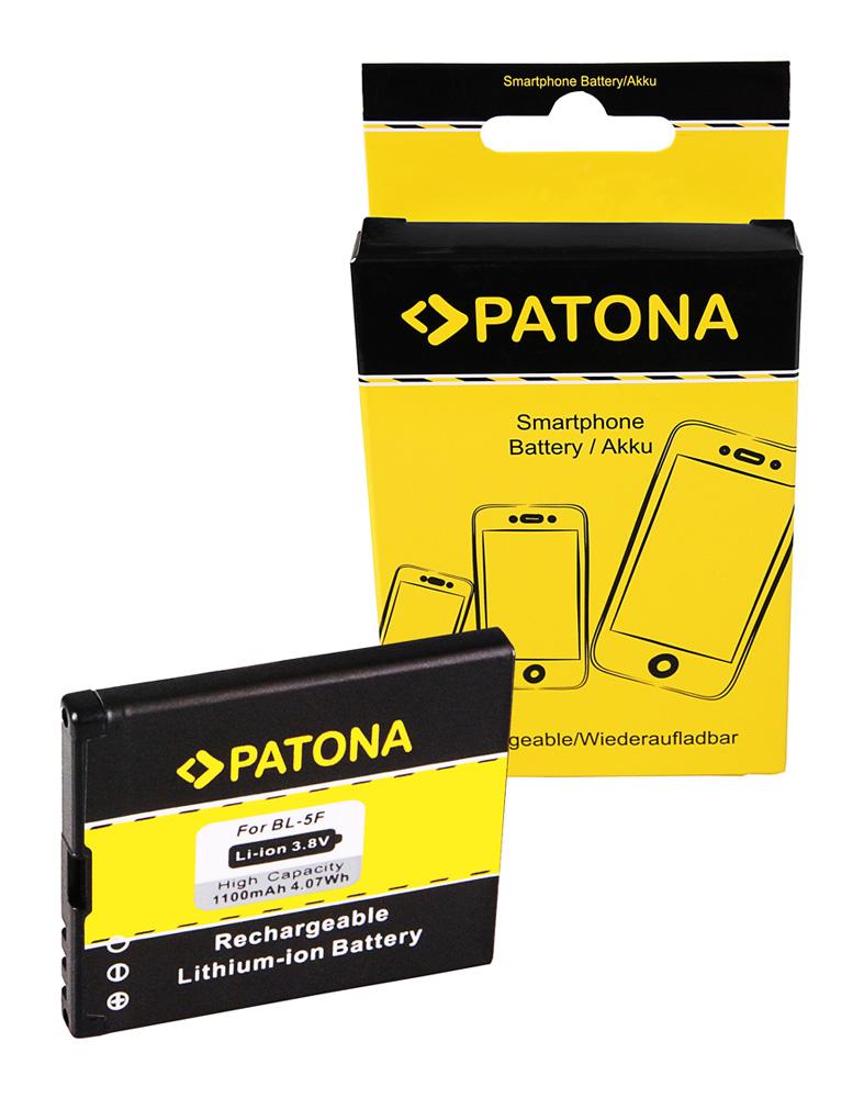 PATONA Akku für Nokia BL-5F 6210 Navigator 6210S 6710 6290 E65 N93i N95