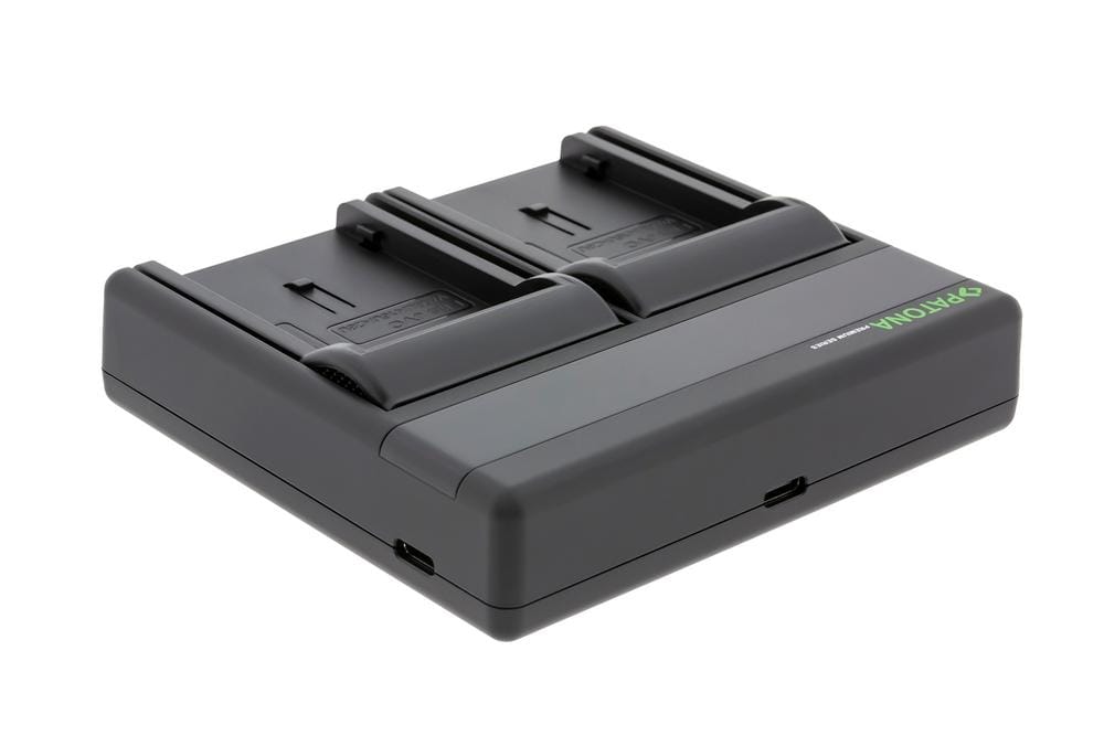 PATONA Premium Dual PD Performance Ladegerät für JVC BN-V408U inkl. USB-C input/output