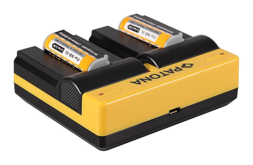 PATONA Dual Ladegerät für Canon NB-9L Digital IXUS 1000 1000HS 1100HS 500 HS 510HS NB-9L inkl. Micro-USB Kabel PATONA Dual Ladegerät für Canon NB-9L Digital IXUS 1000 1000HS 1100HS 500 HS 510HS NB-9L inkl. Micro-USB Kabel