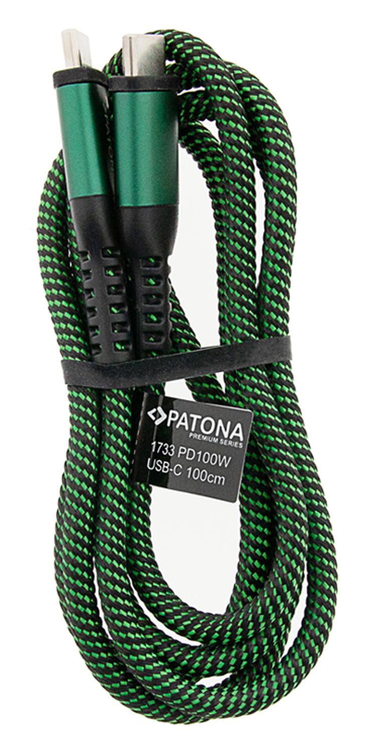 PATONA Premium PD 100W USB‑C auf USB‑C Kabel mit E‑Marker Chip 100 cm USB 2.0 480 Mbps PATONA Premium PD 100W USB‑C auf USB‑C Kabel mit E‑Marker Chip 100 cm USB 2.0 480 Mbps