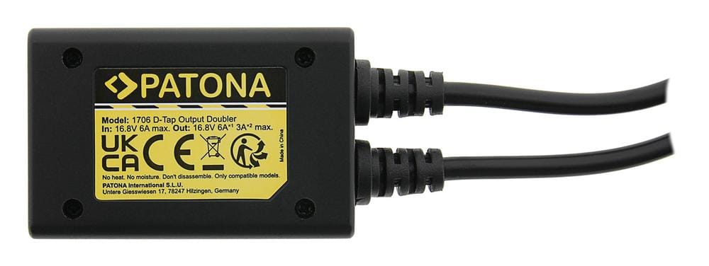 PATONA D‑TAP Outdoor Splitter 2‑fach – 1 weiblicher Anschluss auf 2 männliche Anschlüsse