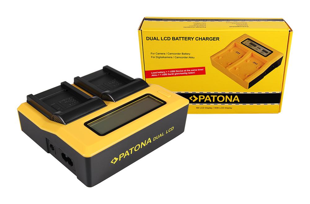 PATONA Dual LCD USB Ladegerät für Canon SLB-10A, Ixus 85 IS, IXY DIGITAL 25 IS PATONA Dual LCD USB Ladegerät für Canon SLB-10A, Ixus 85 IS, IXY DIGITAL 25 IS