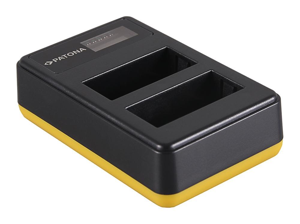 PATONA Dual LCD USB Ladegerät für Fujifilm NP‑W126 Akku – kompatibel mit HS30 EXR HS30EXR HS‑30EXR HS33 X‑Pro 1