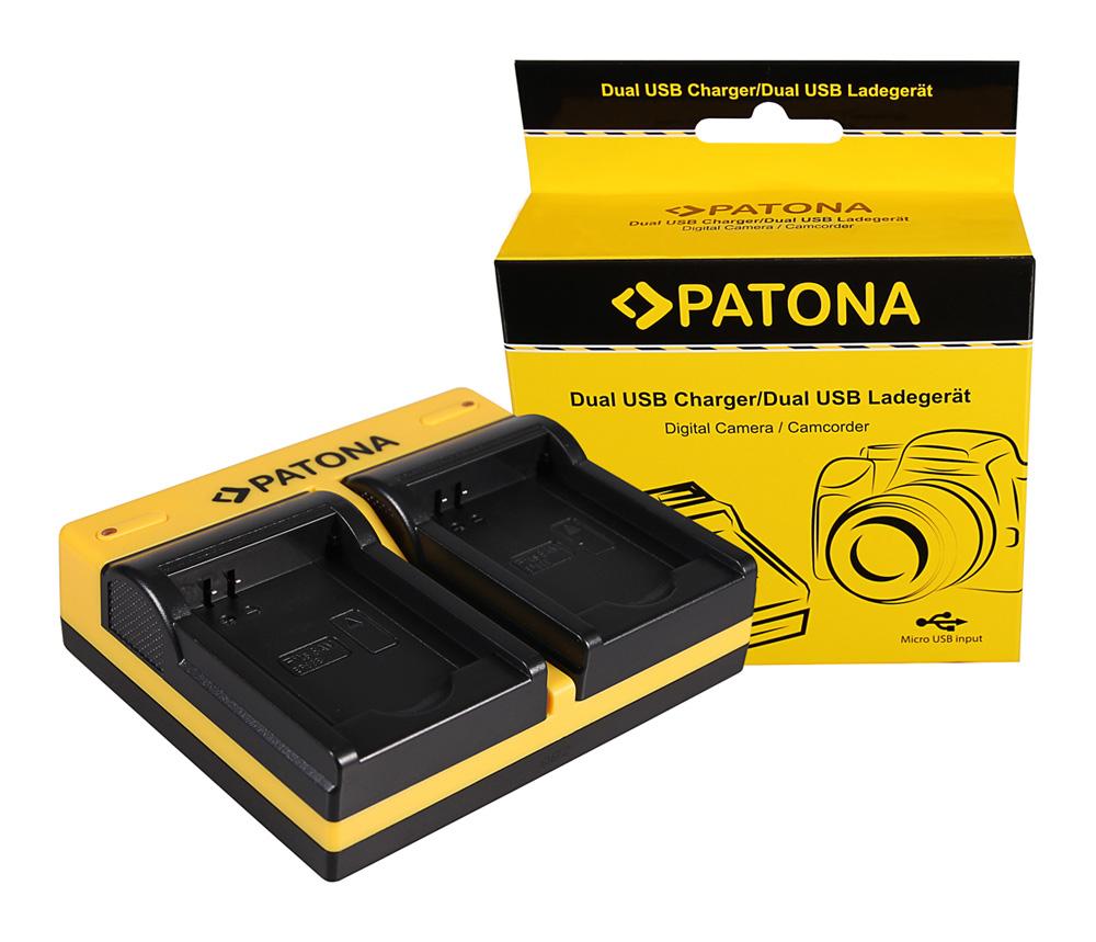 PATONA Dual Ladegerät für Samsung BP88B MV900 MV900F inkl. Micro-USB Kabel PATONA Dual Ladegerät für Samsung BP88B MV900 MV900F inkl. Micro-USB Kabel