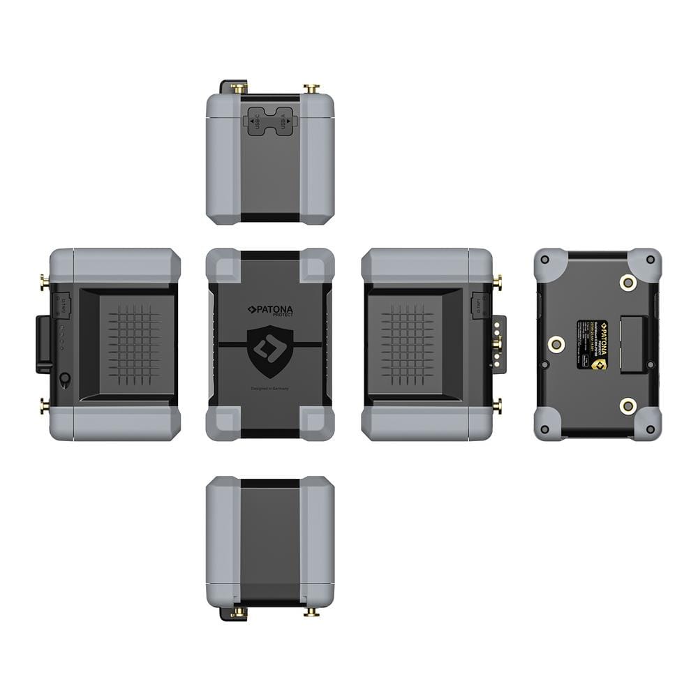 PATONA PROTECT Gold Mount Akku G300 PD100 297Wh USB‑C USB‑A 2 x D‑Tap für Canon Panasonic Sony Gold Mount PATONA PROTECT Gold Mount Akku G300 PD100 297Wh USB‑C USB‑A 2 x D‑Tap für Canon Panasonic Sony Gold Mount