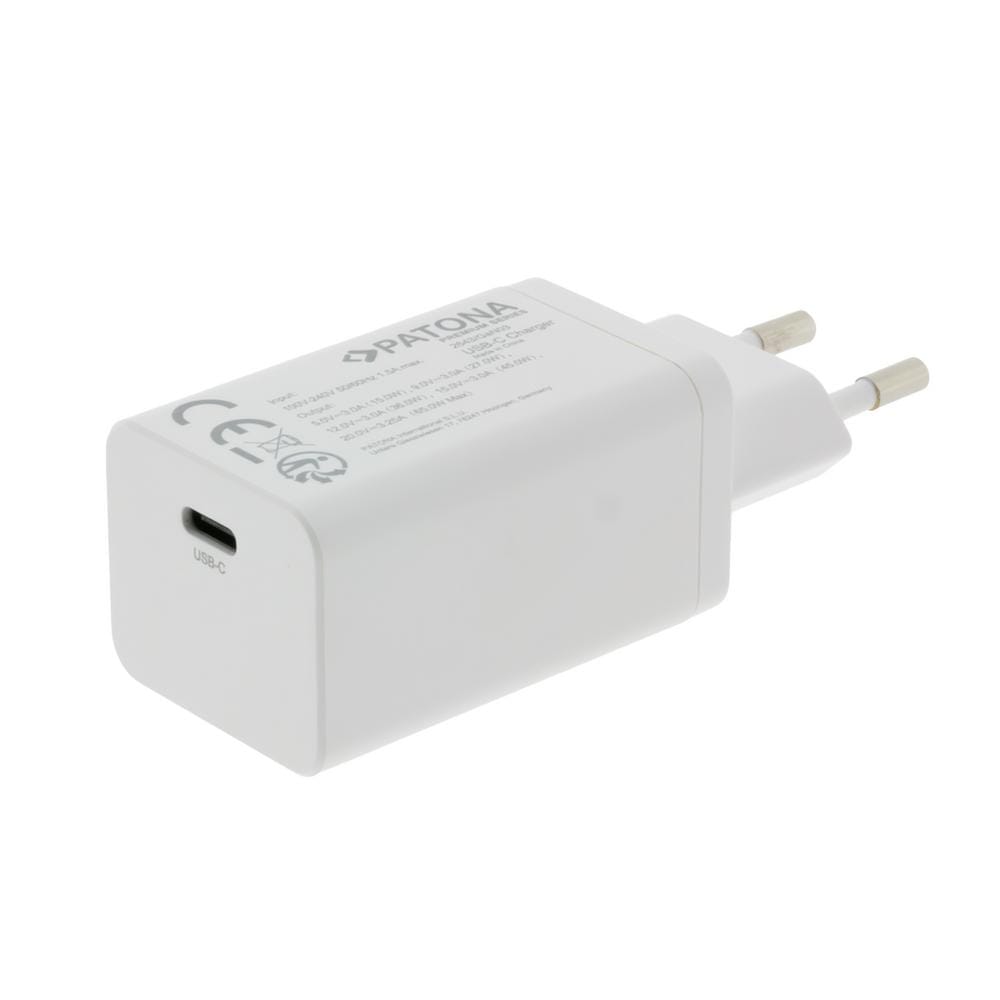 PATONA Premium GaN PD65W Adapter weiß 1x USB-C PD3.0 QC3.0 PATONA Premium GaN PD65W Adapter weiß 1x USB-C PD3.0 QC3.0