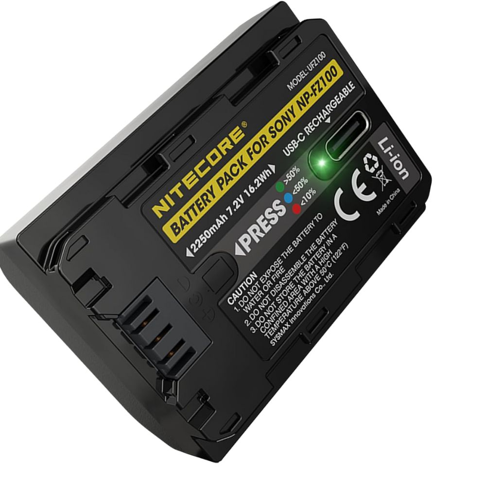 Nitecore Akku für Sony NP-FZ100 2400mAh 7.2V 16.2Wh Nitecore Akku für Sony NP-FZ100 2400mAh 7.2V 16.2Wh