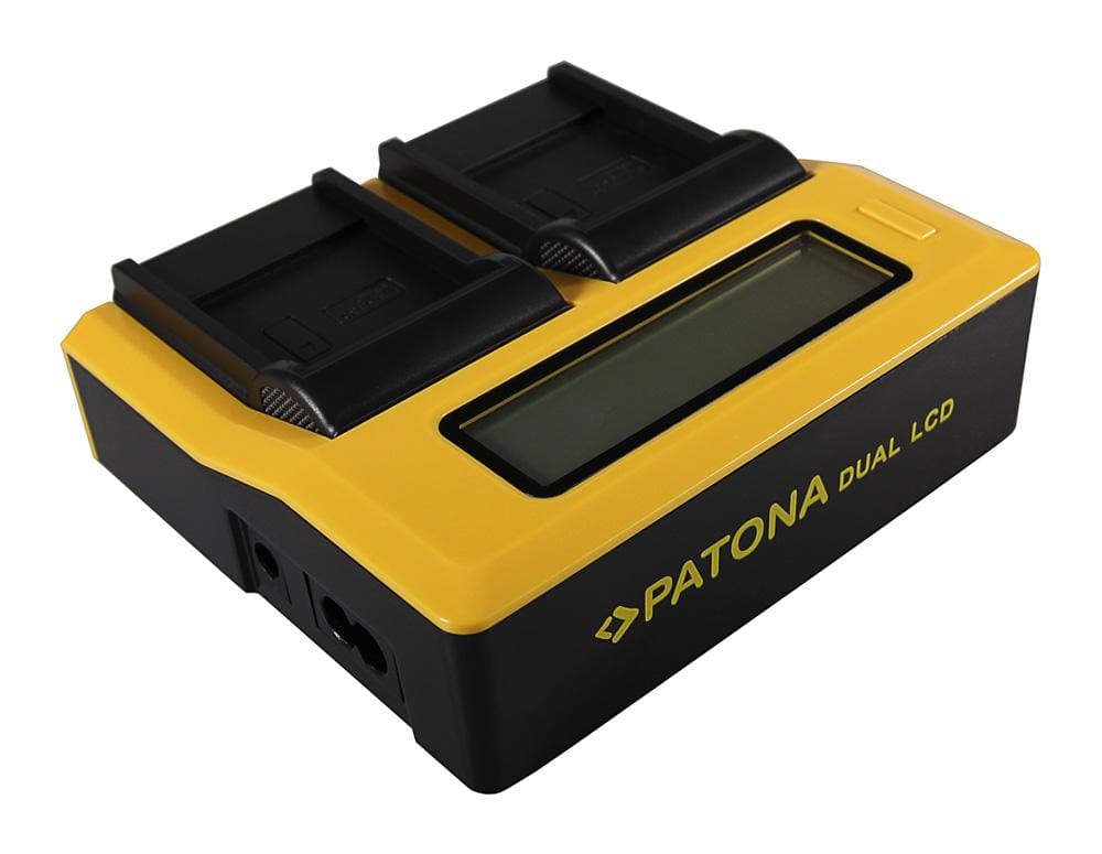 PATONA Dual LCD USB Ladegerät für BENQ, Casio NP-40, DC P500, E520, E520+, E610