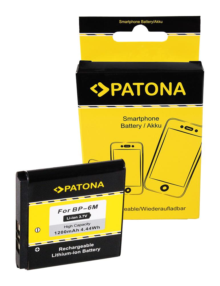 PATONA Akku für Nokia BP-6M 3250 6151 6233 6234 6280 6288 9300