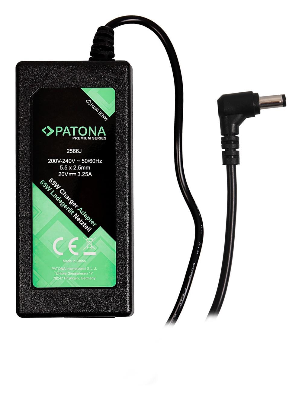 PATONA Premium Netzteil 20V 3,25A 65W für Fujitsu Amilo V5515 V5535 V3205 FSC03352A2065 PATONA Premium Netzteil 20V 3,25A 65W für Fujitsu Amilo V5515 V5535 V3205 FSC03352A2065