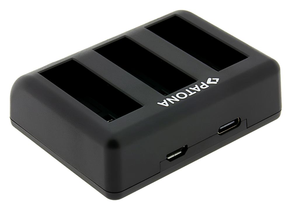 PATONA Triple Ladegerät für DJI Osmo Action 3 4 5 BCX202 inkl. USB‑C Kabel PATONA Triple Ladegerät für DJI Osmo Action 3 4 5 BCX202 inkl. USB‑C Kabel