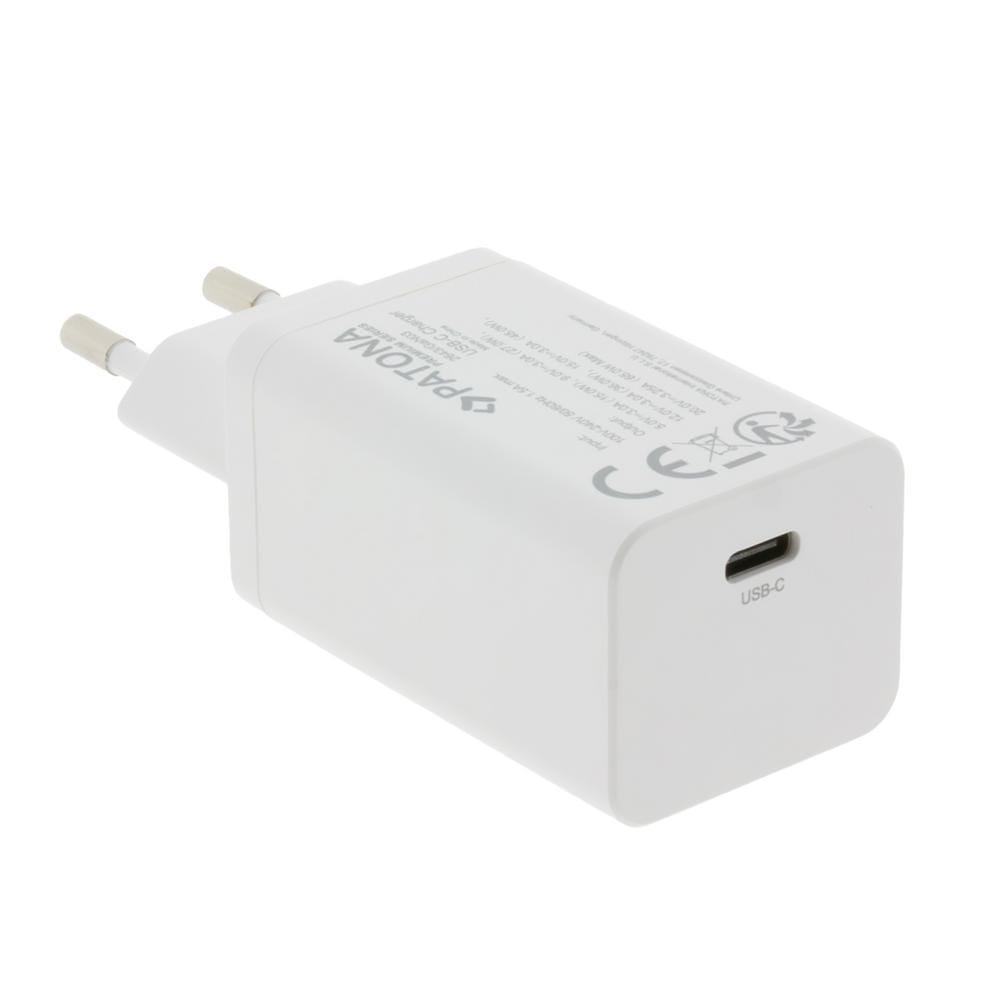 PATONA Premium GaN PD65W Adapter weiß 1x USB-C PD3.0 QC3.0