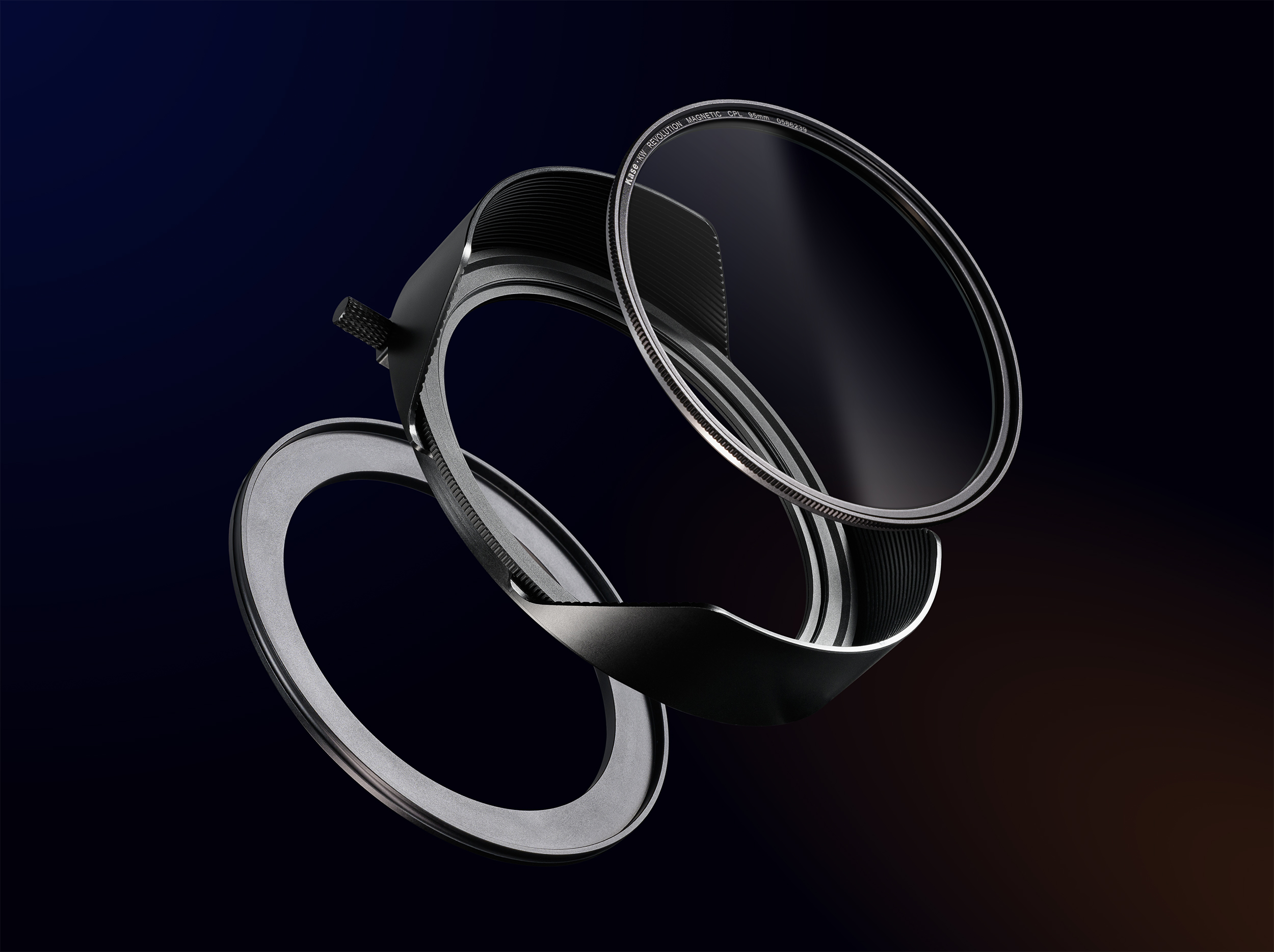 KW Revolution Plus Kanopy Metall Gegenlichtblende mit Adapterring