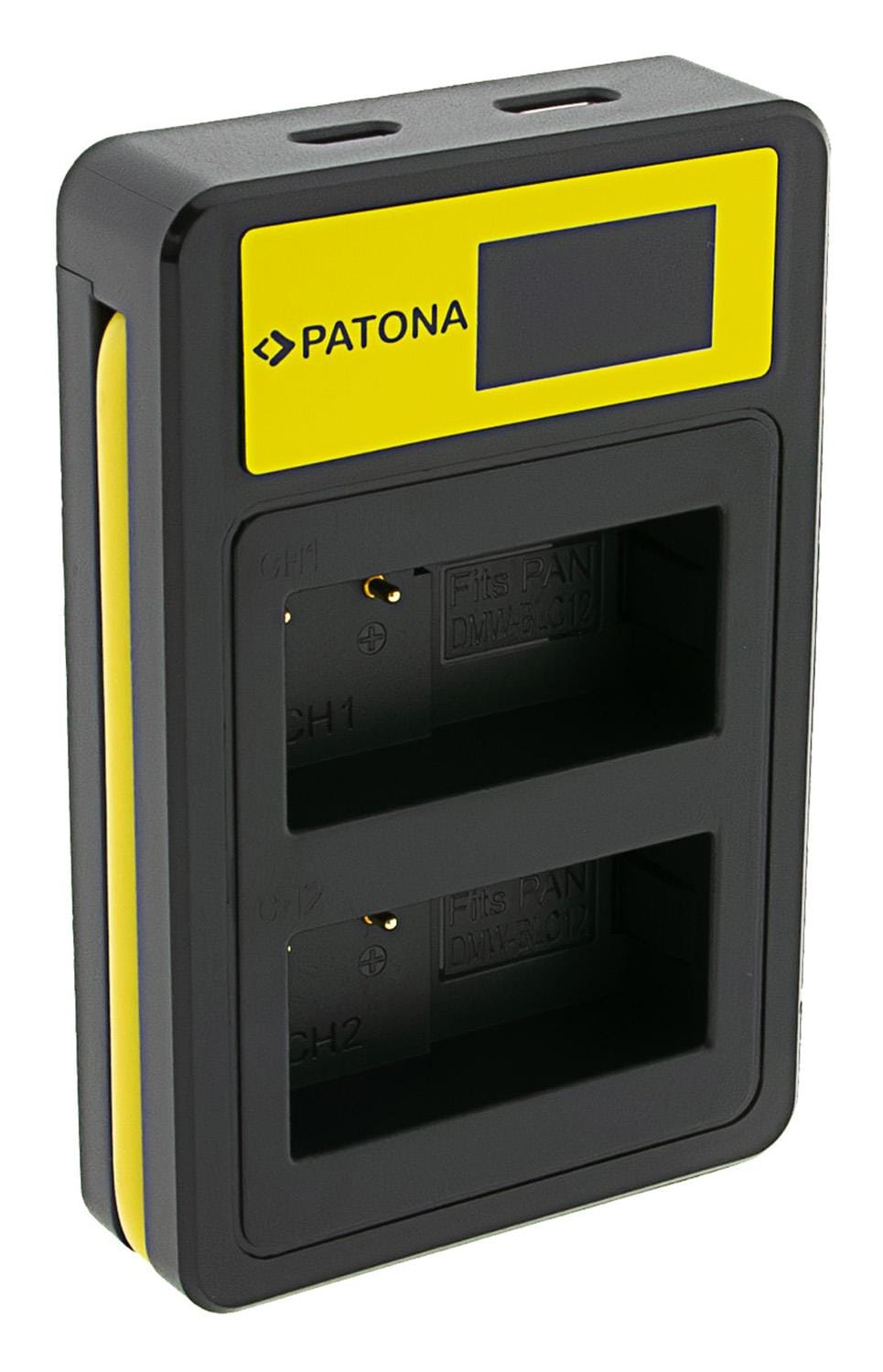 PATONA Smart Dual LCD USB Ladegerät für Panasonic DMW-BLC12PP V-Lux 4 Panasonic DMW-BLC12PP PATONA Smart Dual LCD USB Ladegerät für Panasonic DMW-BLC12PP V-Lux 4 Panasonic DMW-BLC12PP